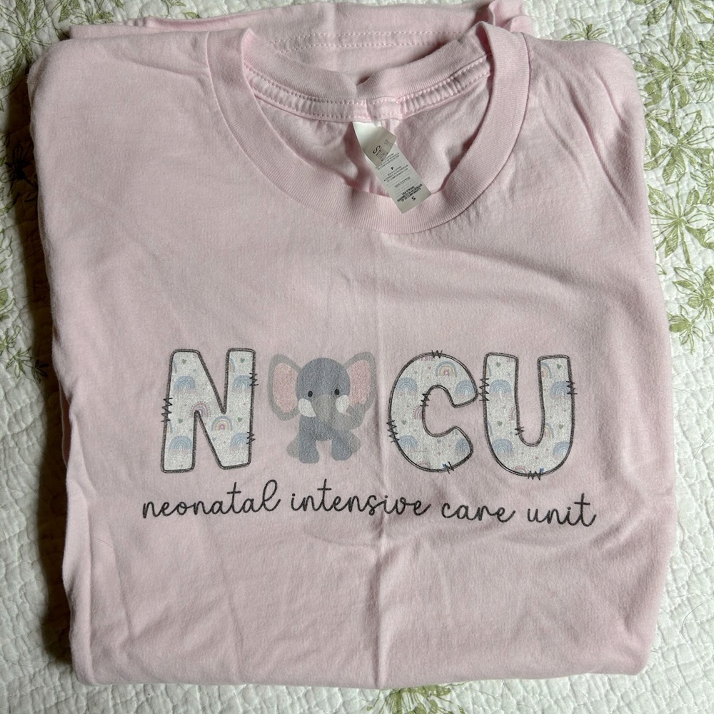 Pink NICU nurse/tech shirt